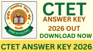 CTET ANSWER KEY 2026