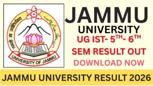 JAMMU UNIVERSITY RESULT 2026
